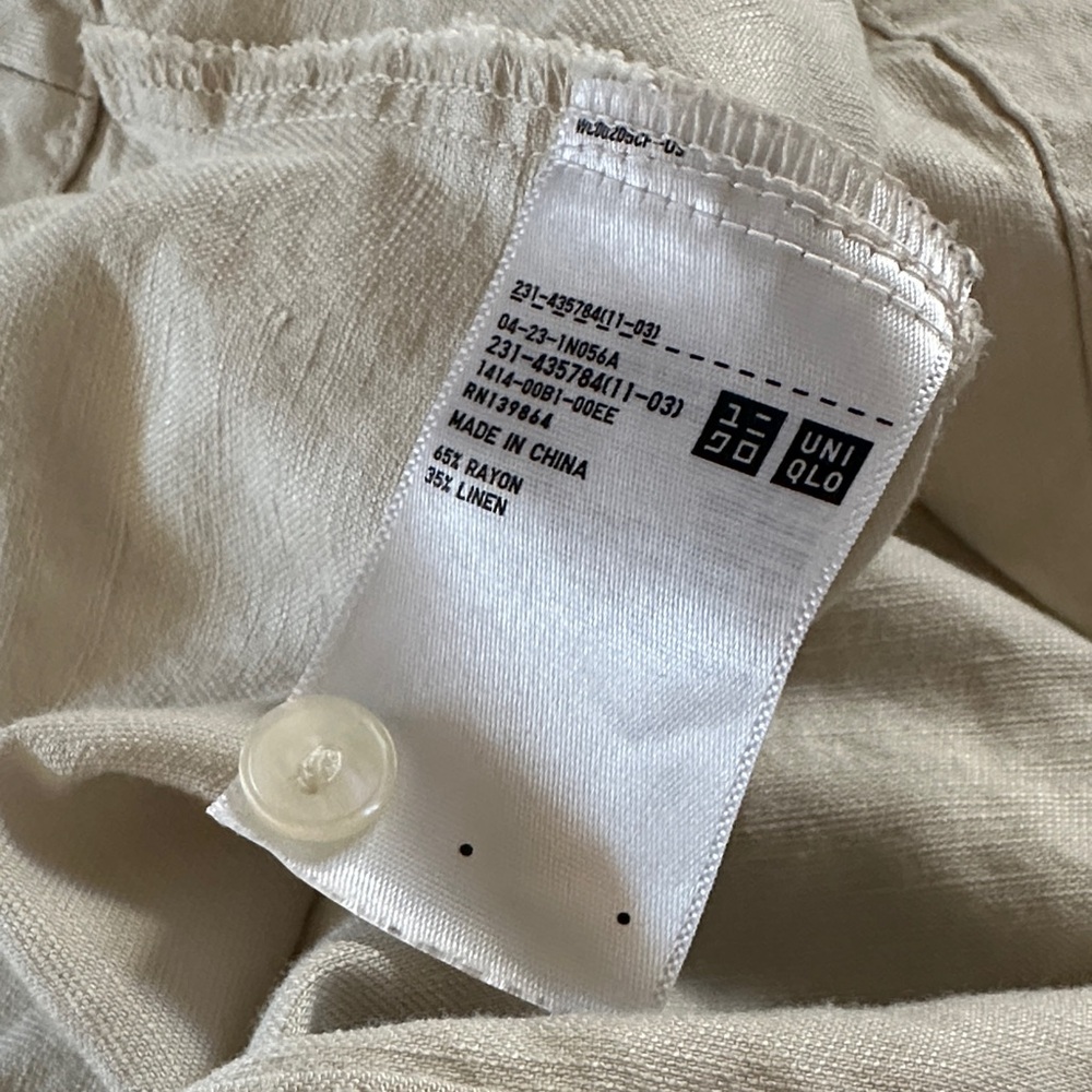 Uniqlo Beige Women's Blouse - Picture 8 of 9